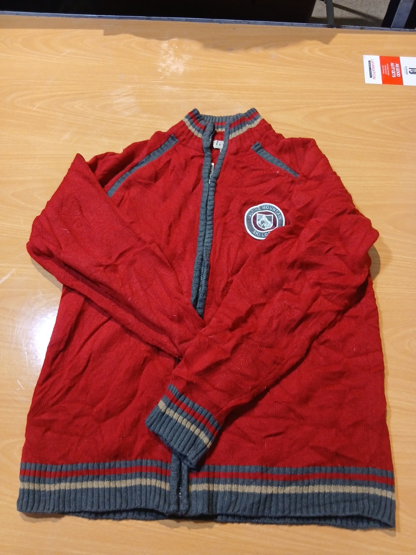 Retreat Red Zip-Up Cardigan
