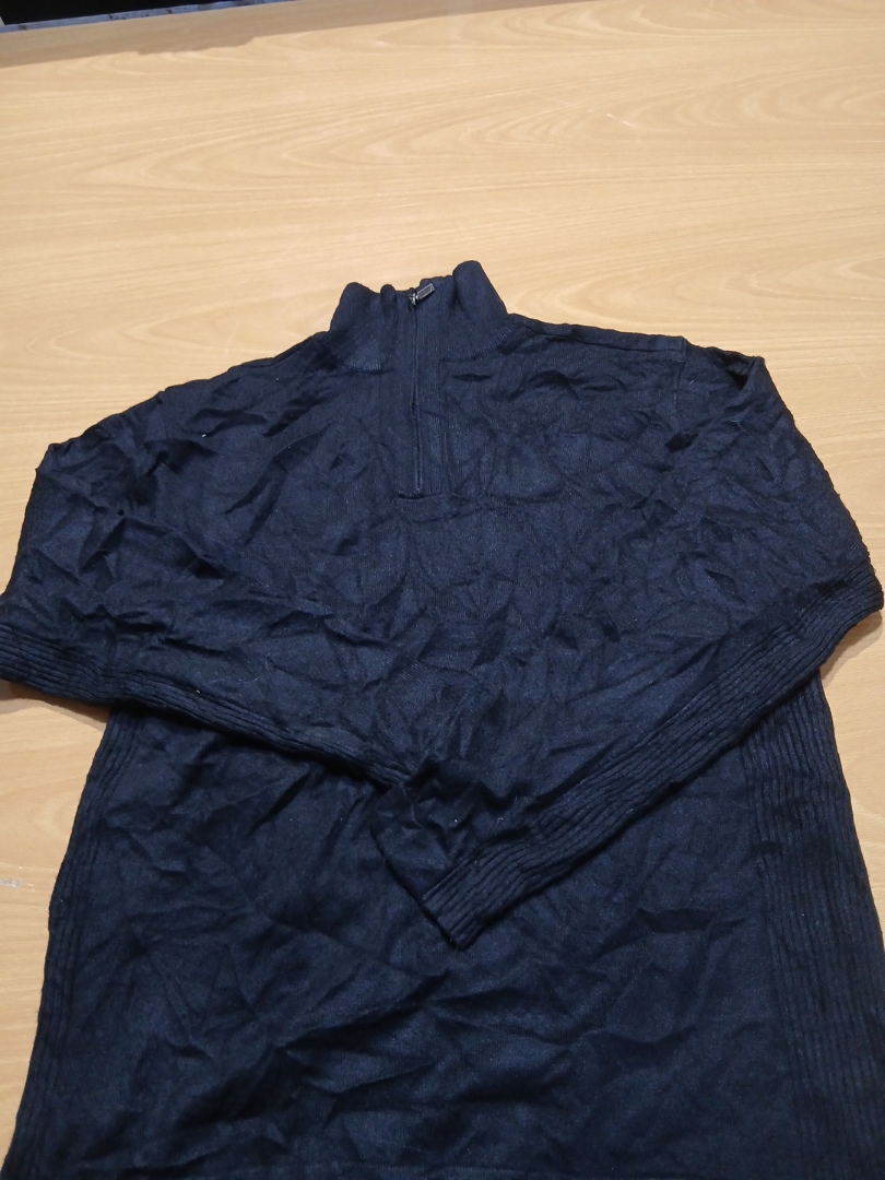 Maglione a collo alto con zip 1/4 Retreat Black