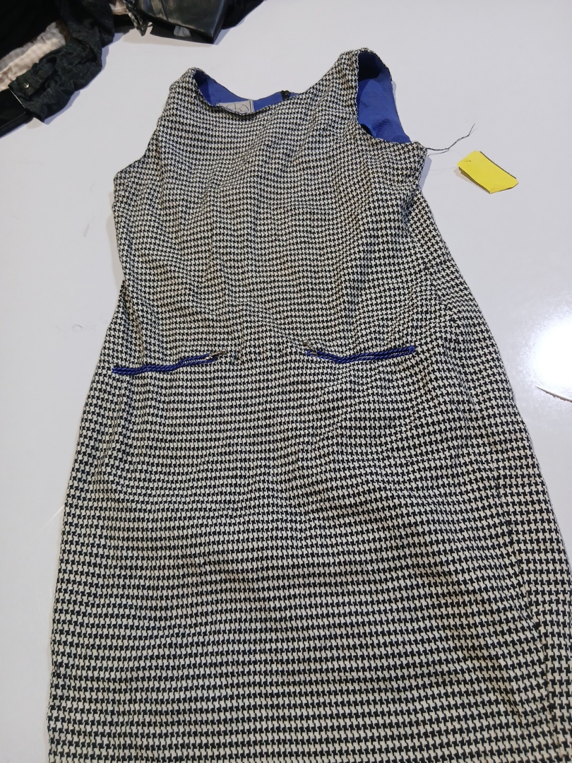 BACC Houndstooth Sleeveless Dress