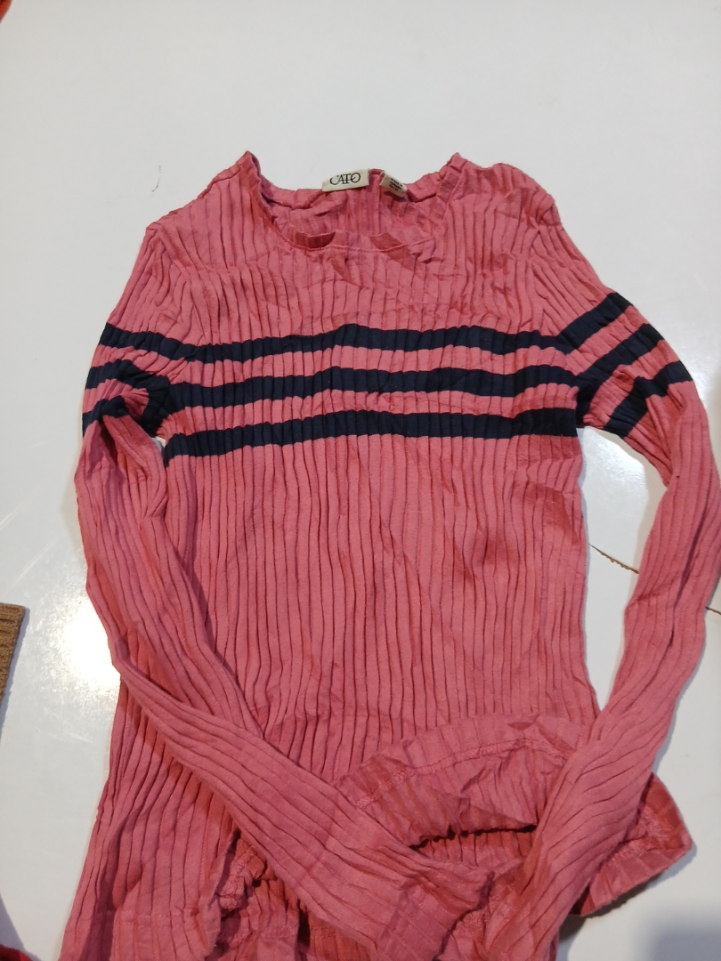 Cato Striped Long Sleeve Top