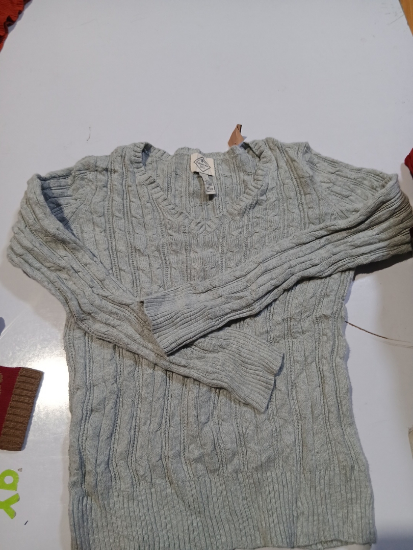 St. John's Bay Cable Knit V-Neck Sweater