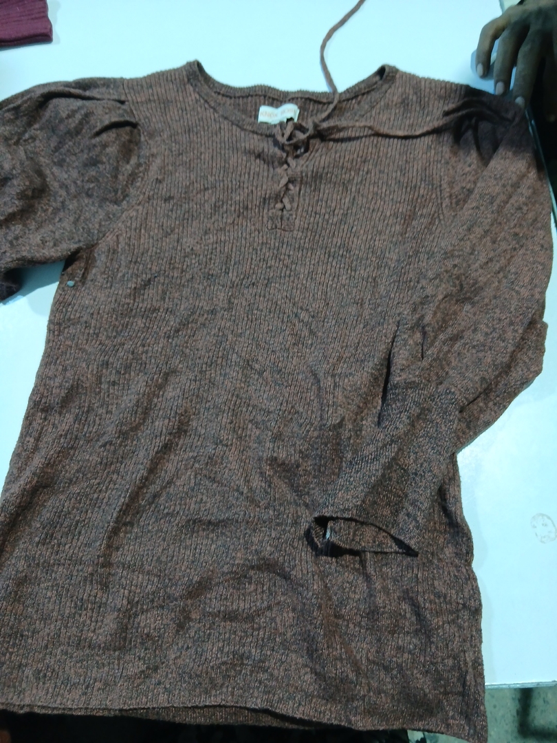 Knox Rose Brown Knit Top