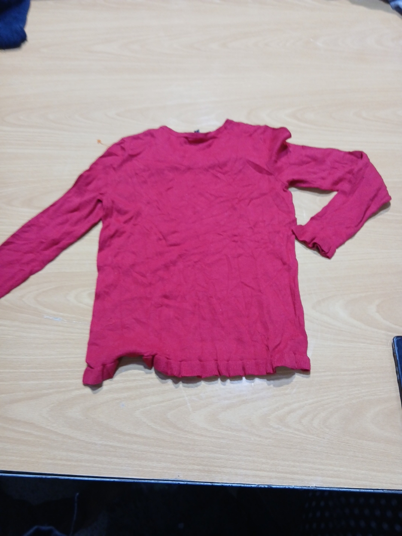 Talbots Red Long Sleeve Knit Top