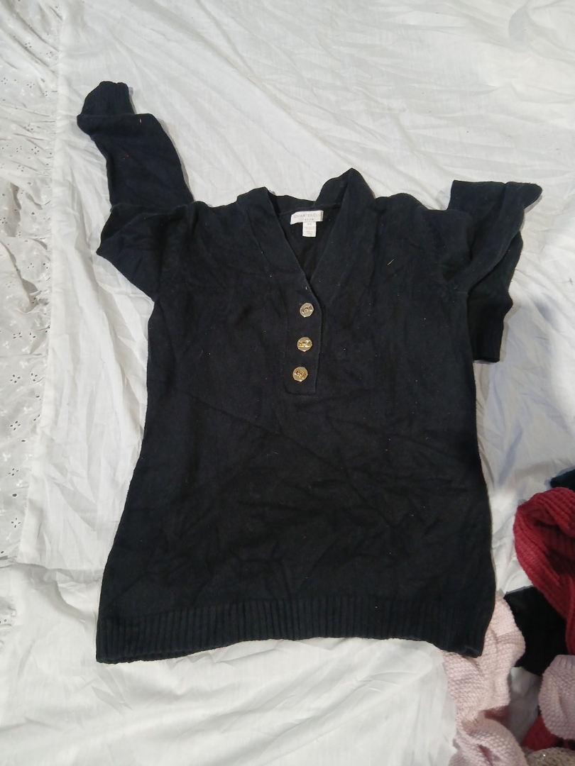 Charter Club Black Knitwear Top