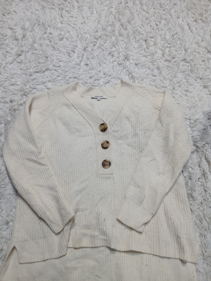 Madewell Button-Up Knit Sweater