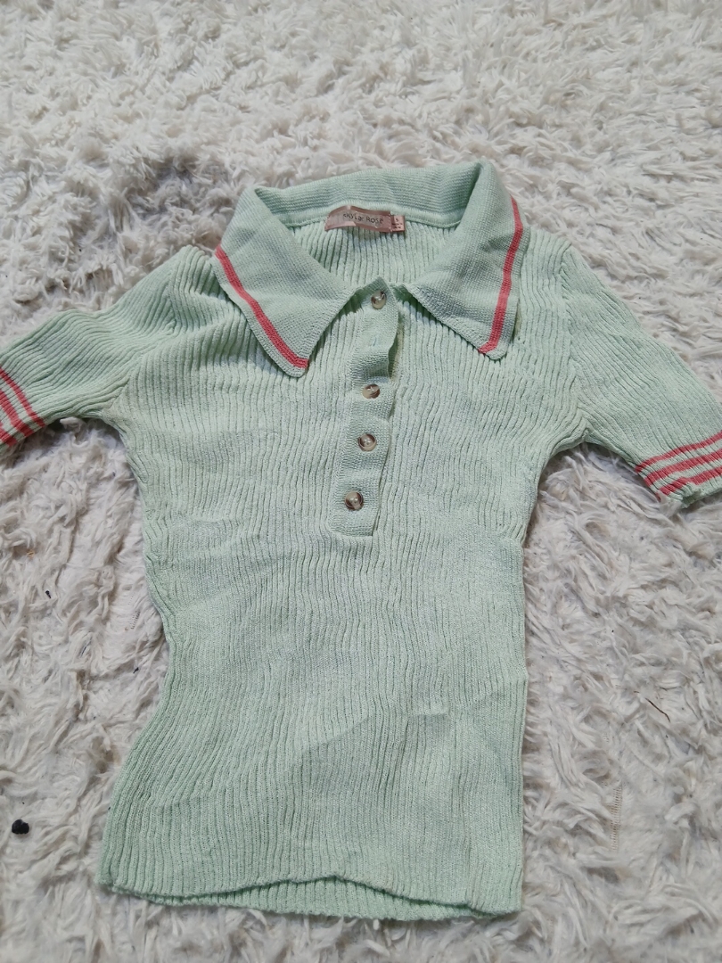 Skylar Rose Knit Polo Shirt