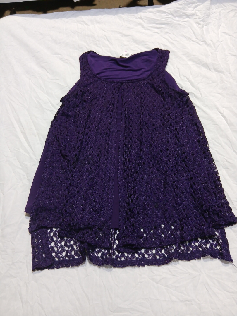 Purple Crochet Tank Top
