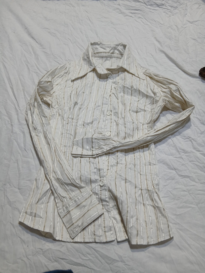 Striped Button-Up Shirt