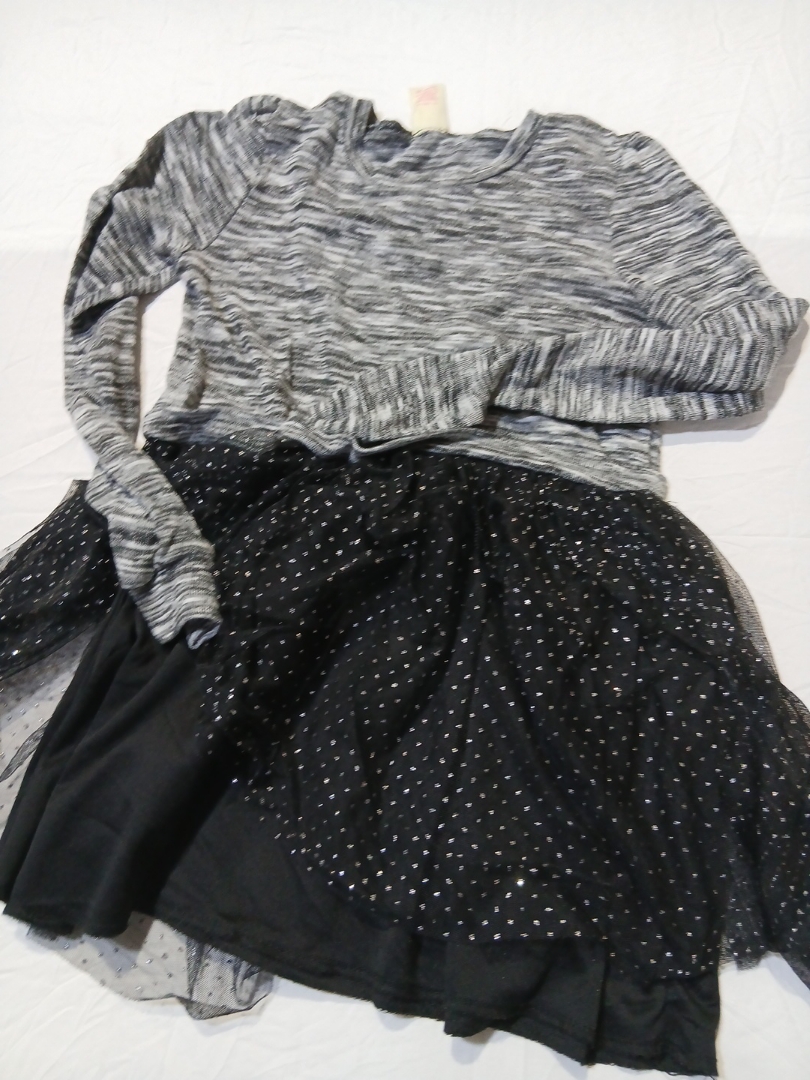 Girls' Long Sleeve Top and Skirt Set