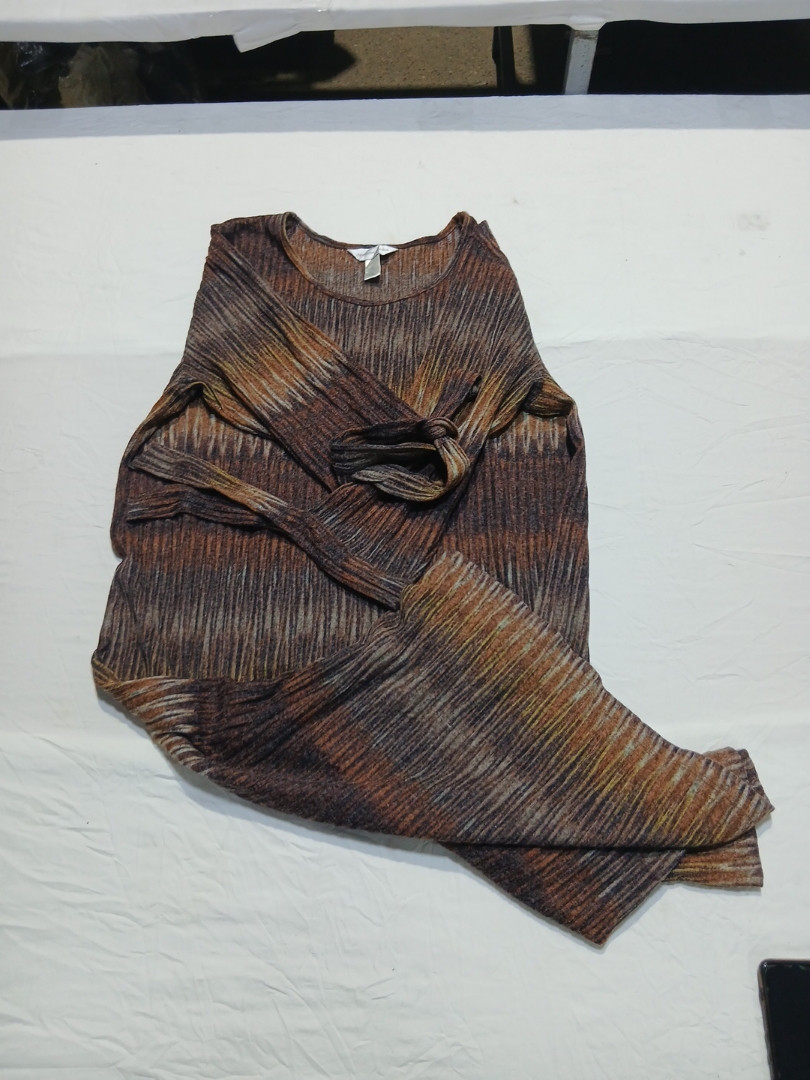 Christopher Banks Brown Patterned Long Sleeve Top