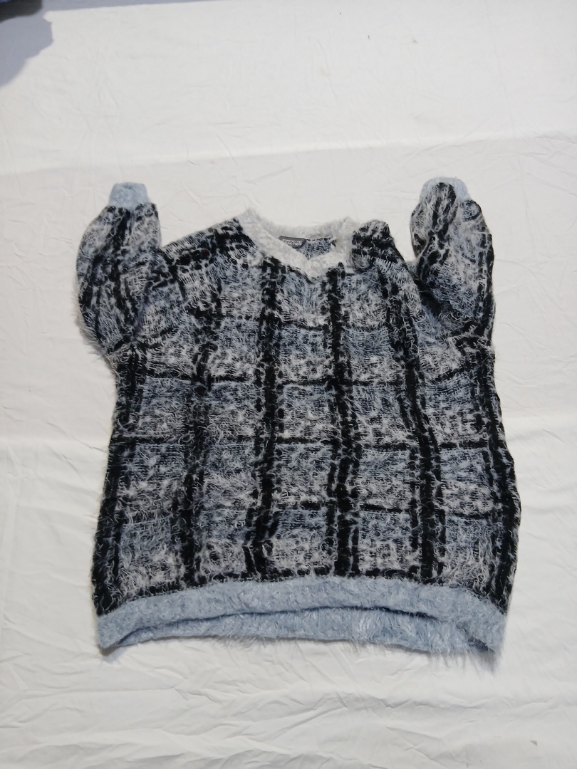 Kenneth Cole Reaction Plaid Knit Sweater