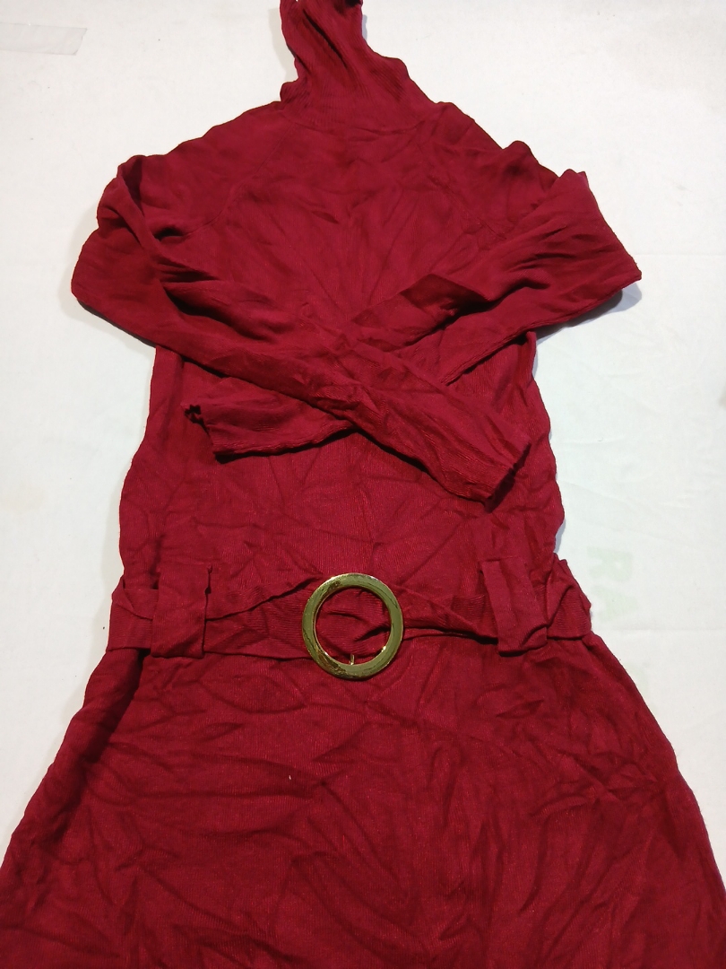 INC International Concepts Red Knit Turtleneck Dre..