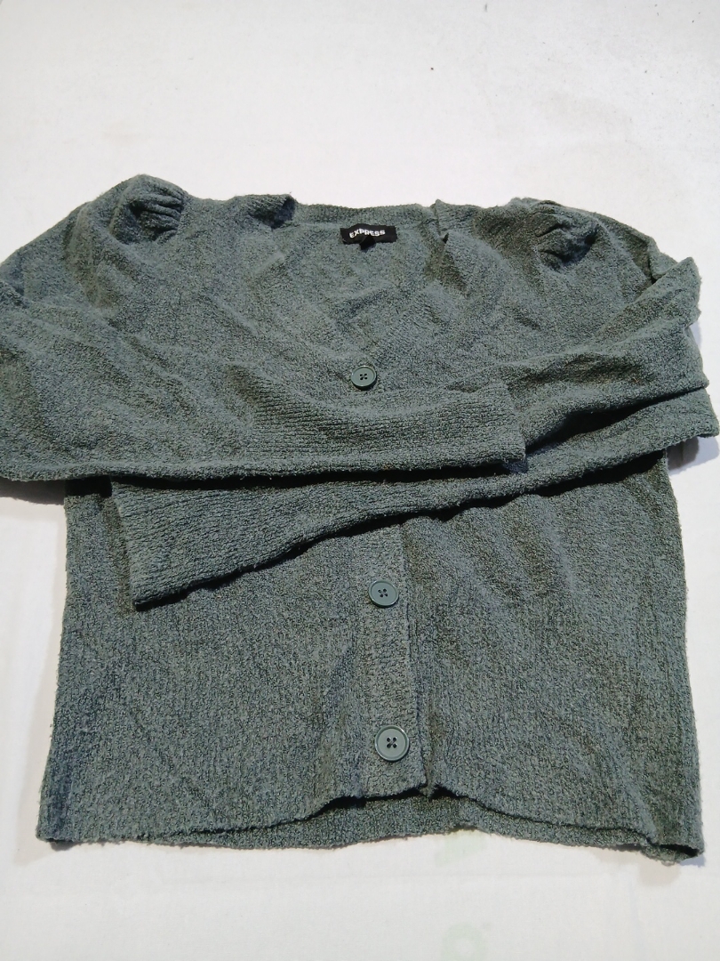 Express Green Knit Cardigan