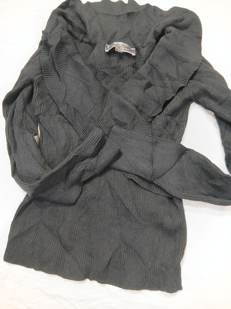 Top tricot noir Blue Blush