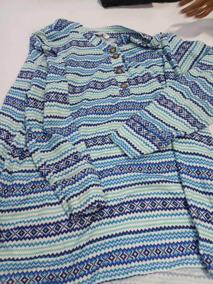 Patterned Knit Cardigan