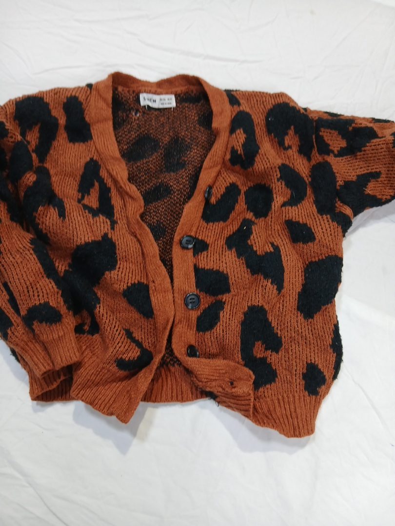 SHEIN Leopard Print Cardigan