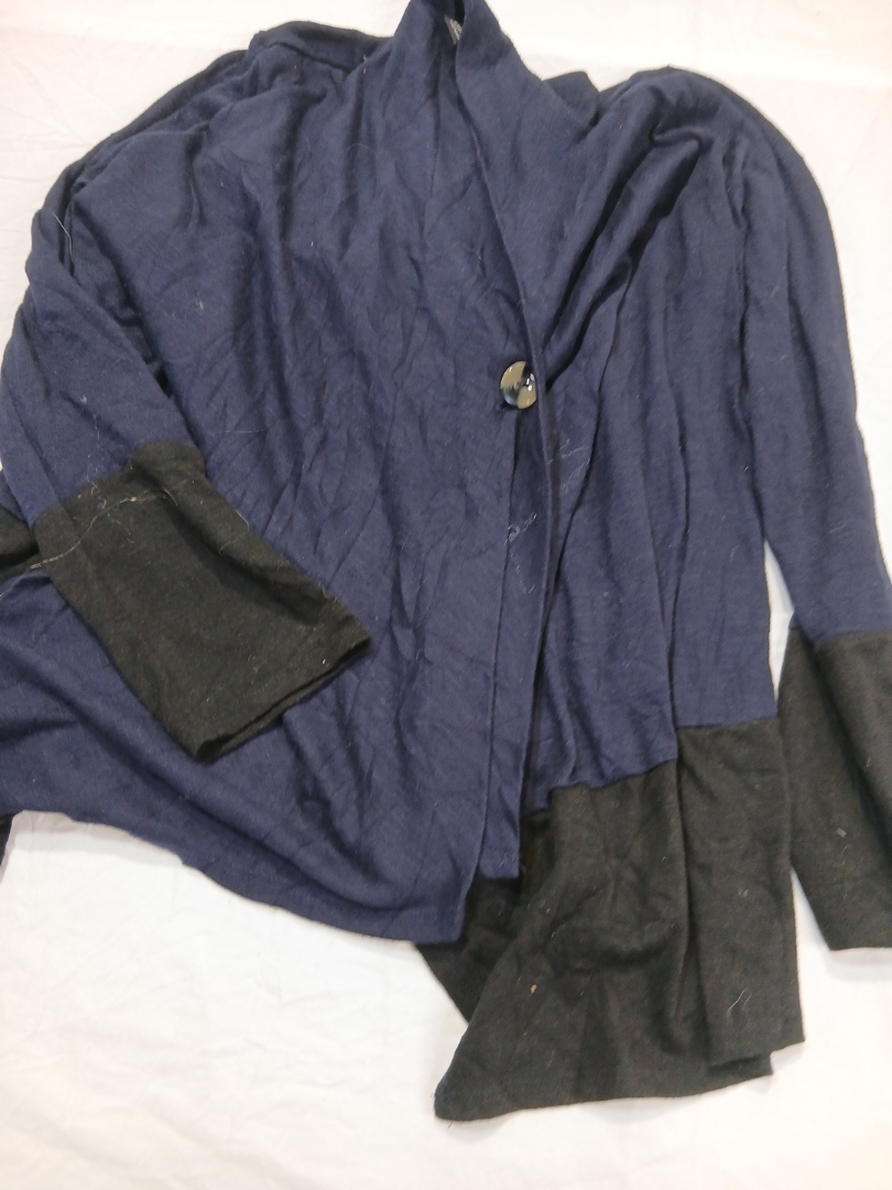 AB Studio Color Block Cardigan