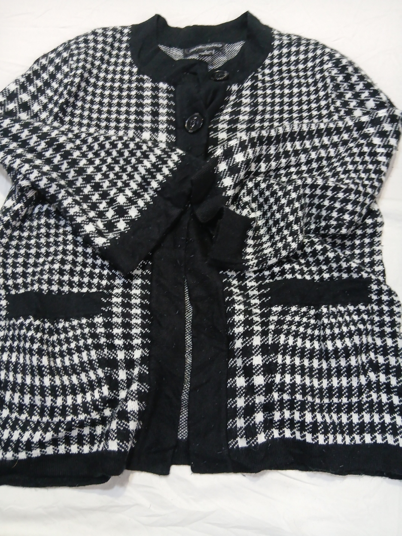 Houndstooth Knit Cardigan