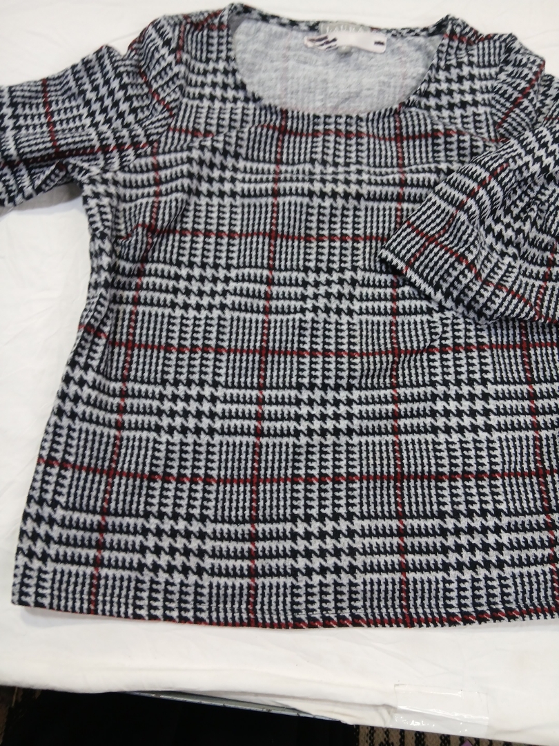 Plaid Long Sleeve Top