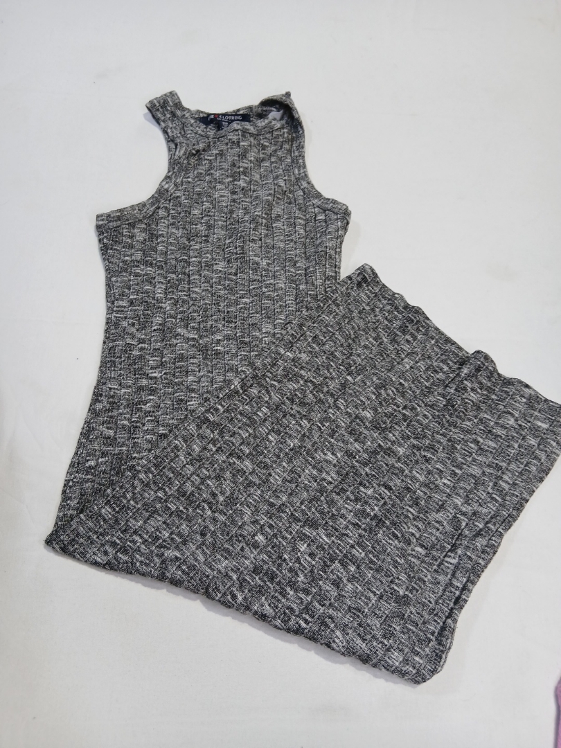 ONE CLOTHING Los Angeles Ribbed Tank Midi Dress