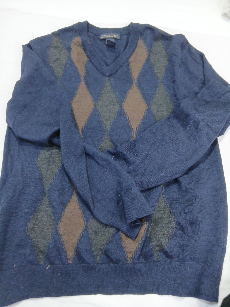 Banana Republic Argyle Knit Sweater