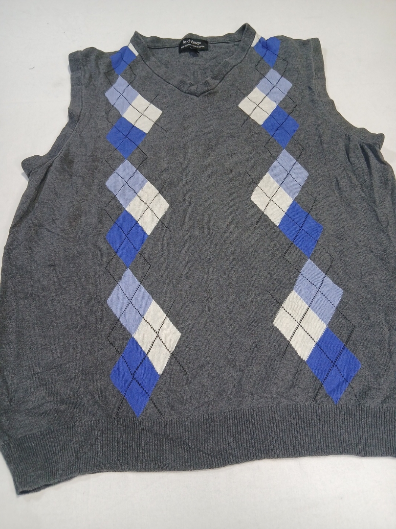 Le Chateau Argyle Knit Vest