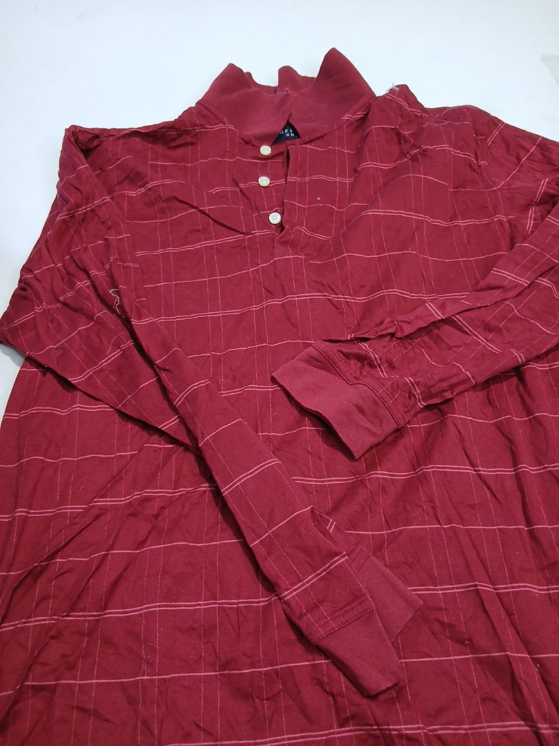 Oxford Golf Plaid Long Sleeve Shirt