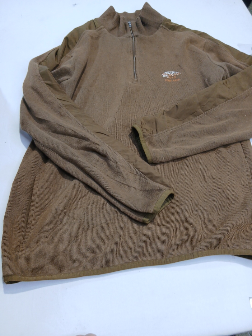 Antigua Brown 1/4 Zip Pullover