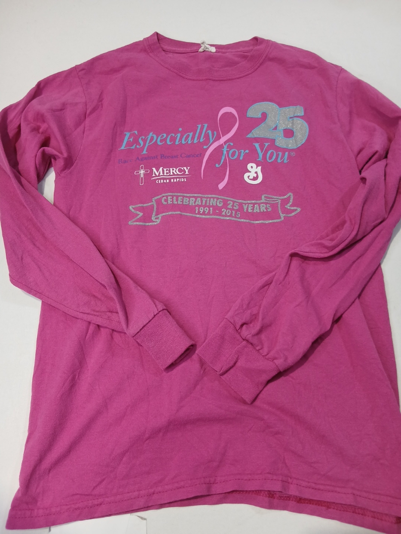 Pink Long Sleeve Graphic T-shirt