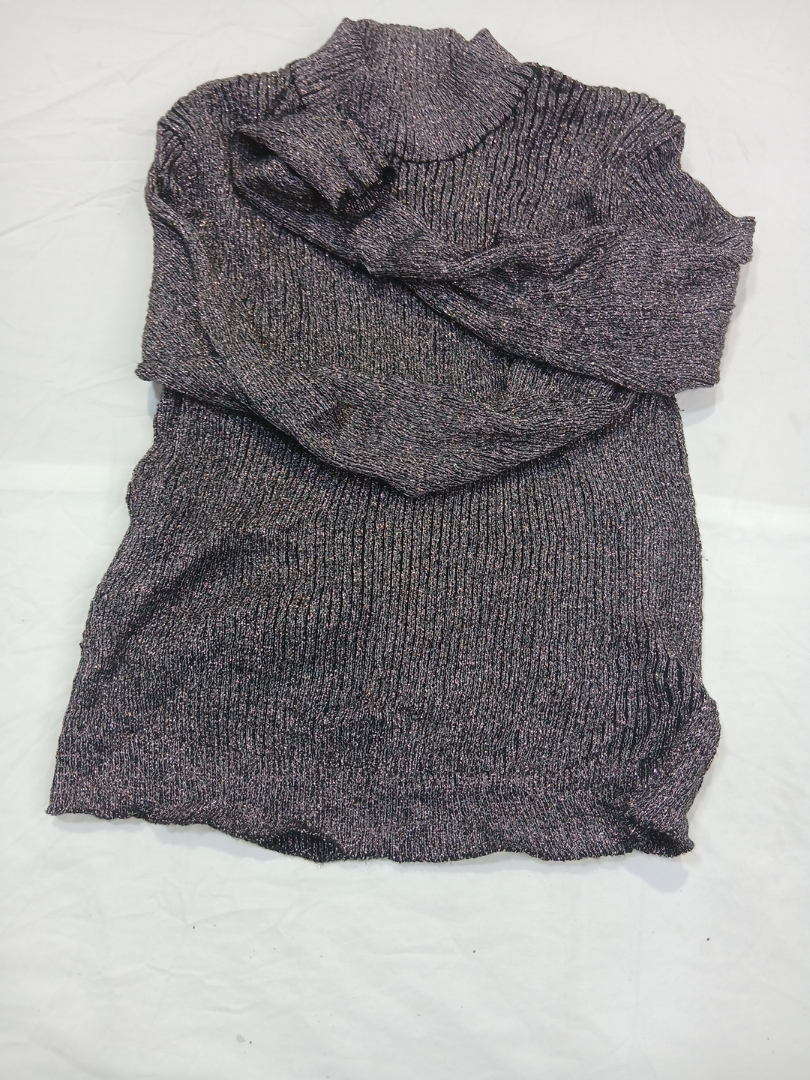 H&M Divided Metallic Turtleneck Knit Top