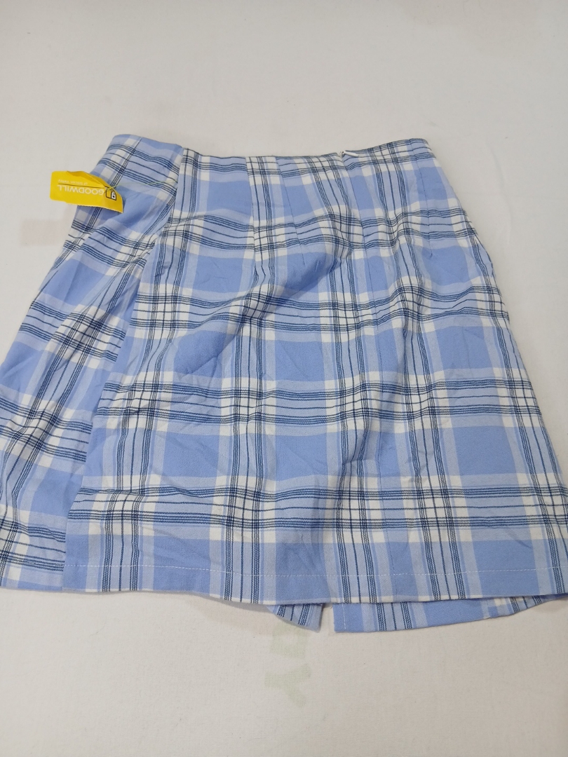 Brandy Melville Blue Plaid Mini Skirt