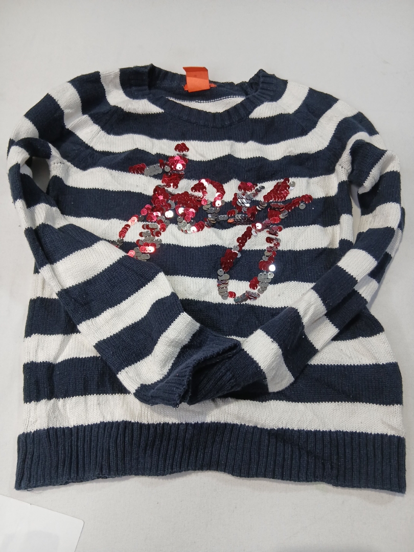 Kids Joe Fresh Striped Sequin Sweater