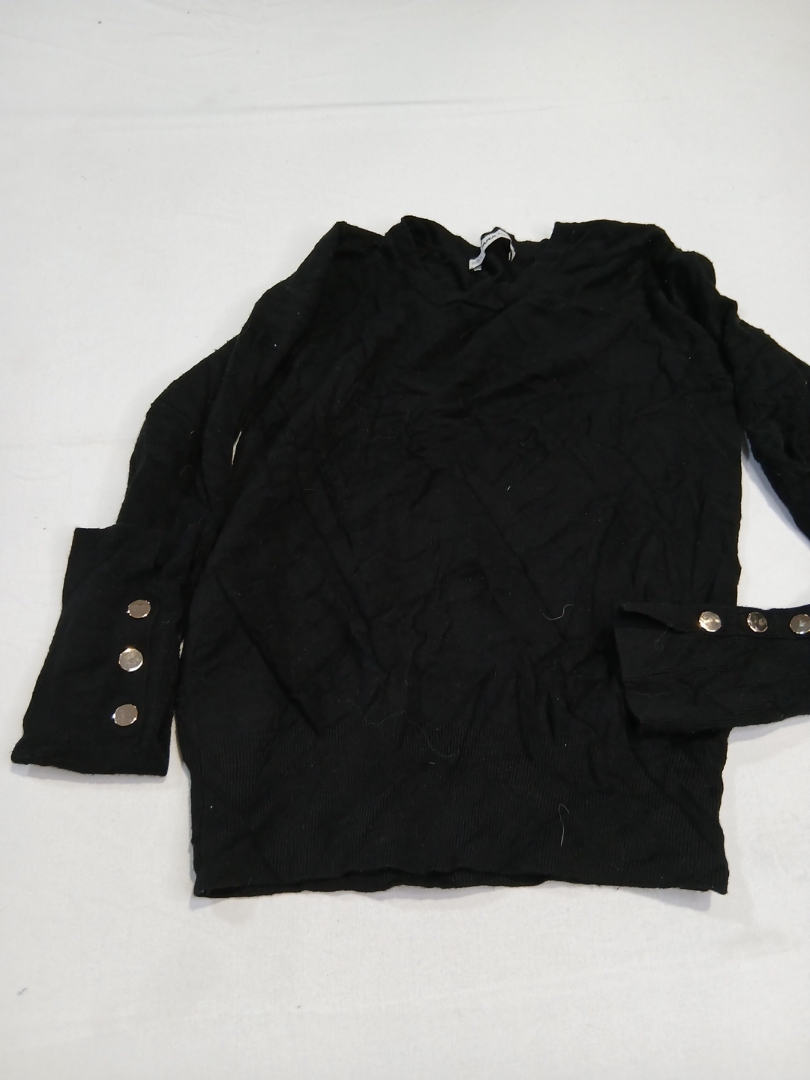 Zara Knit Black Long Sleeve Sweater