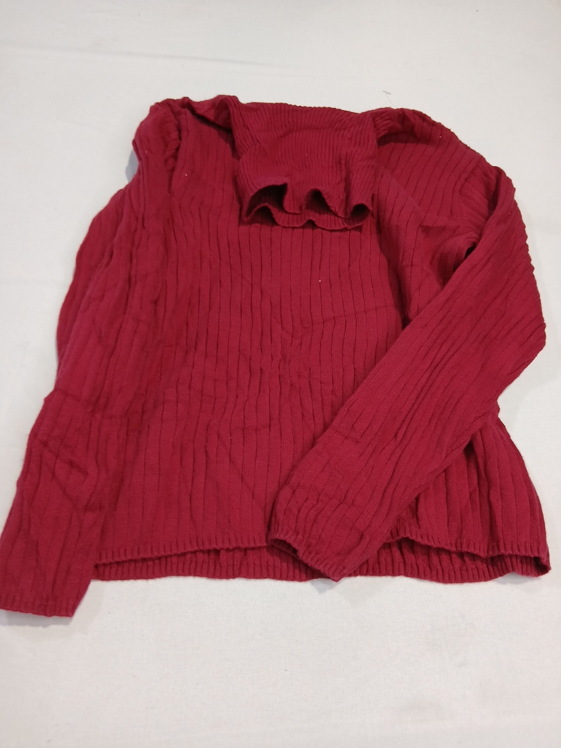 Talbots Petites Red Turtleneck Knit Sweater