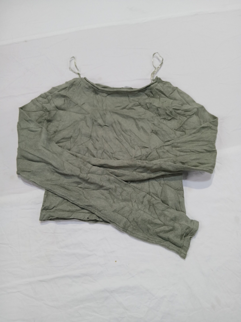 Pull&Bear Long Sleeve Top with Spaghetti Straps