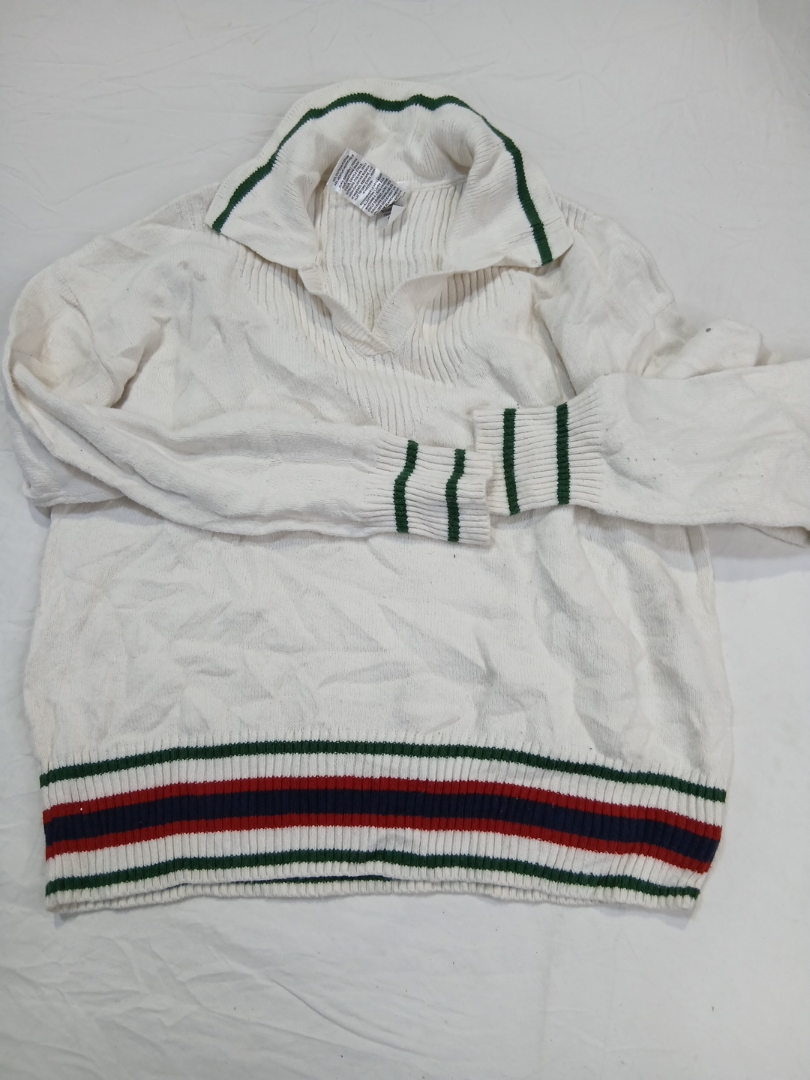 Nordstrom White Striped Knitwear Sweater