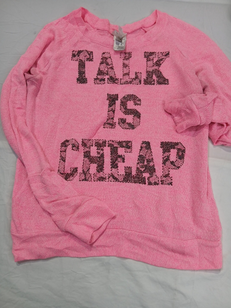 Pink Graphic Print Sweatshirt