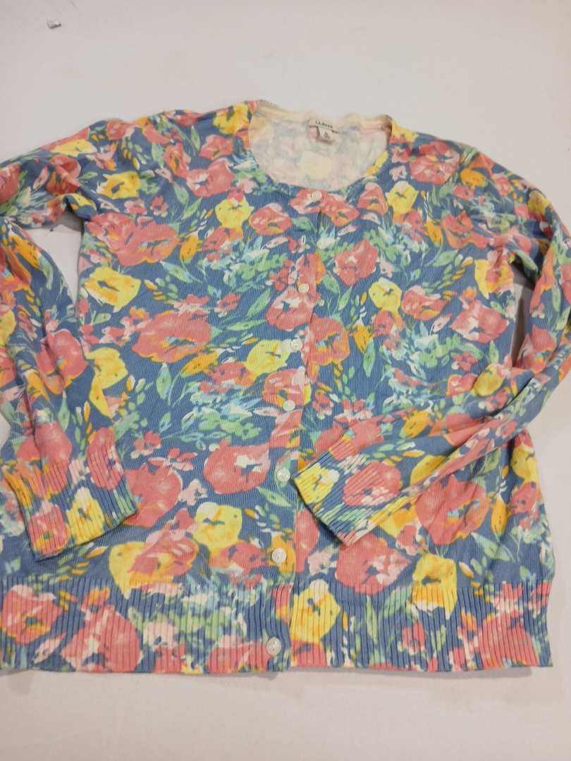 L.L.Bean Cardigan con stampa floreale