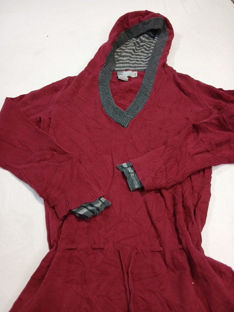 Felpa con cappuccio rossa Point Zero