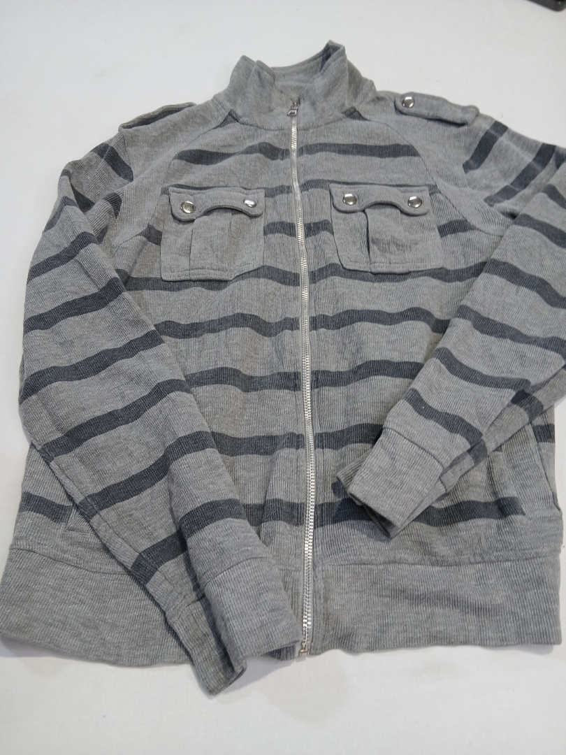 INC International Concepts Striped Zip-Up Jacket