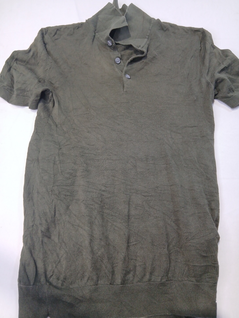 H&M Olive Green Knit Polo Shirt