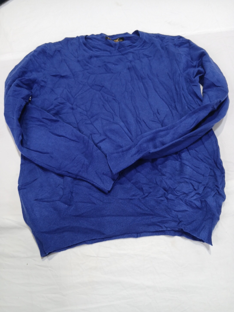 Nana Blue Round Neck Sweater