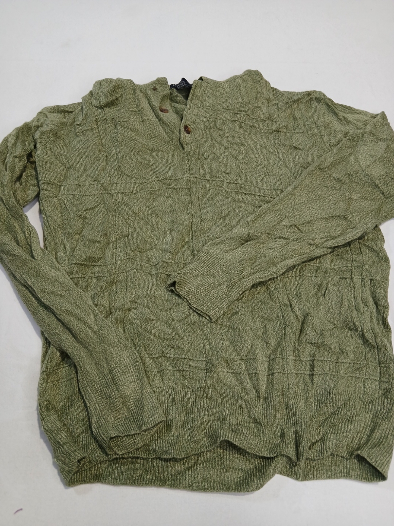 Dockers Olive Green Knit 1/4 Zip Sweater