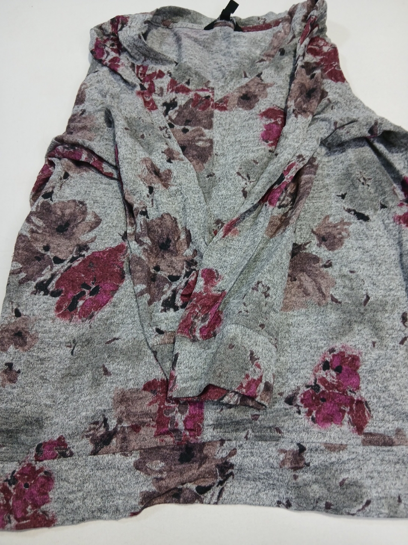 Sweat à capuche à imprimé floral Ellen Tracy