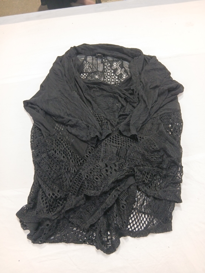 Lavanya Woman Black Lace Cardigan