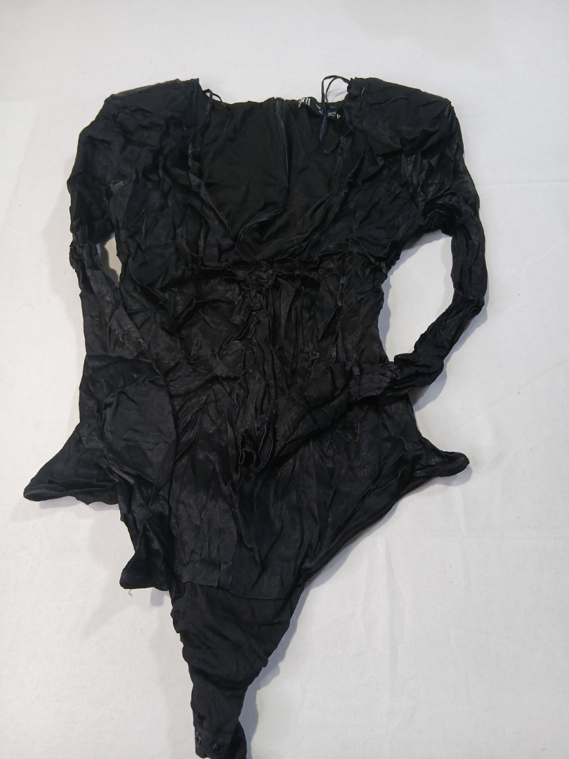 Zara Black Long Sleeve Bodysuit