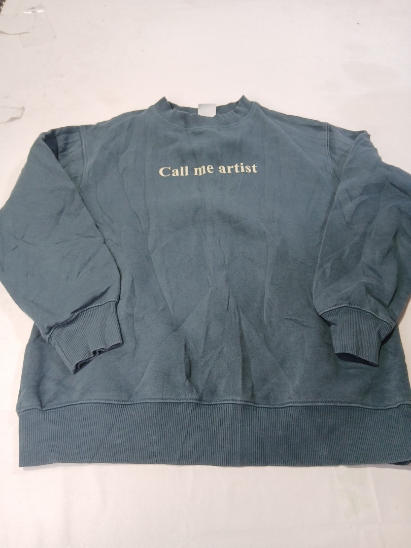 Sudadera de cuello redondo "Call me arti..