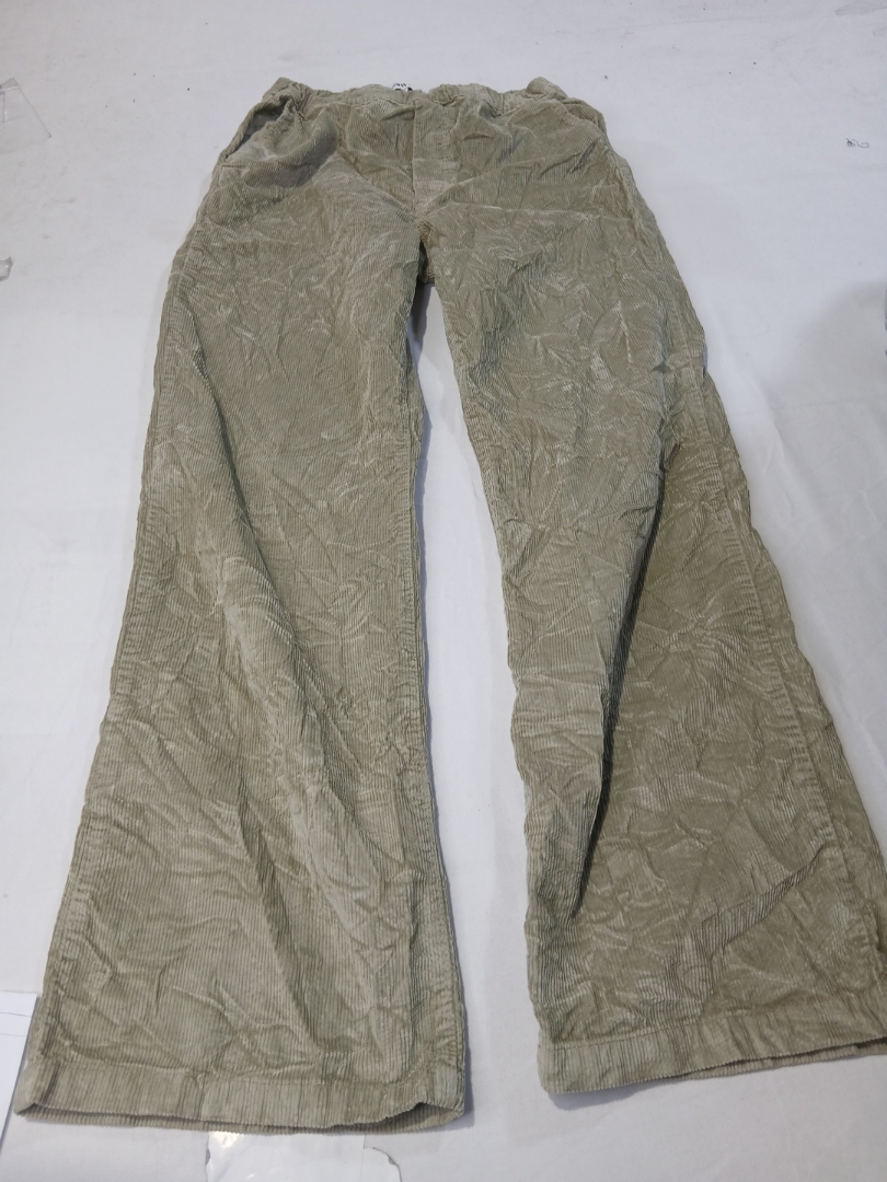 Pantalones de pierna ancha de pana Zara