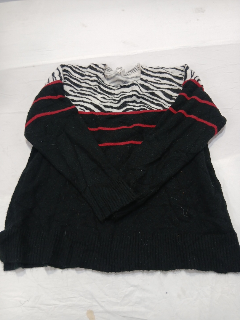 Beachlunchlounge Zebra Print Knit Sweater