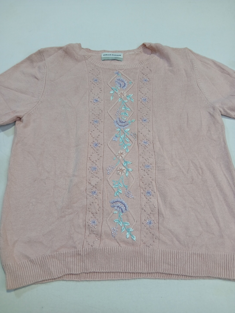 Embroidered Pink Sweater